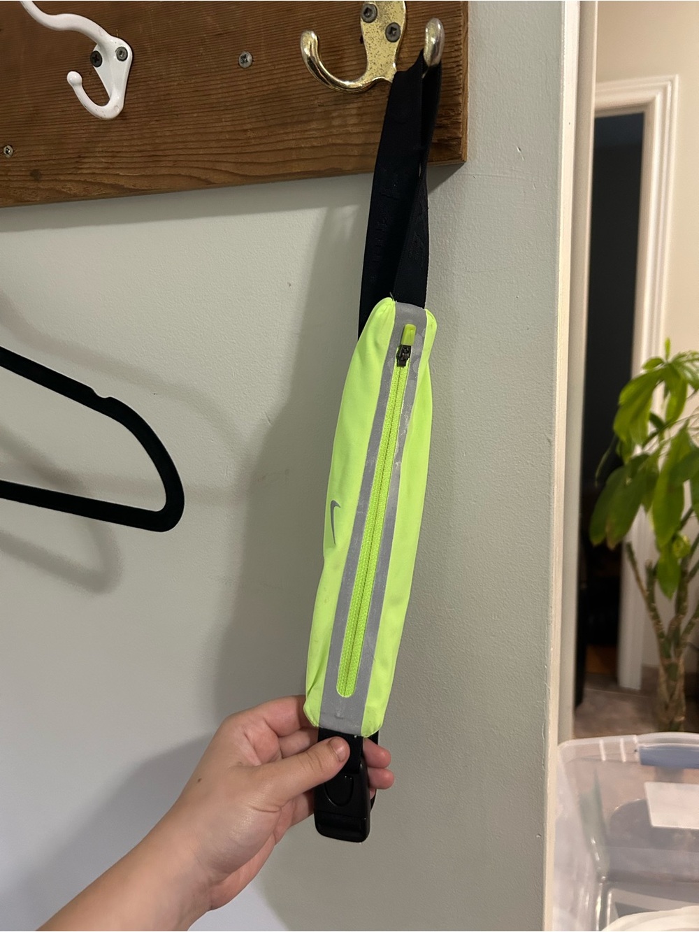 Nike Neon Yellow Reflective Running Belt